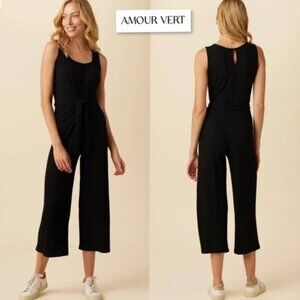 Amour Vert Briar Provence Rib Jumpsuit